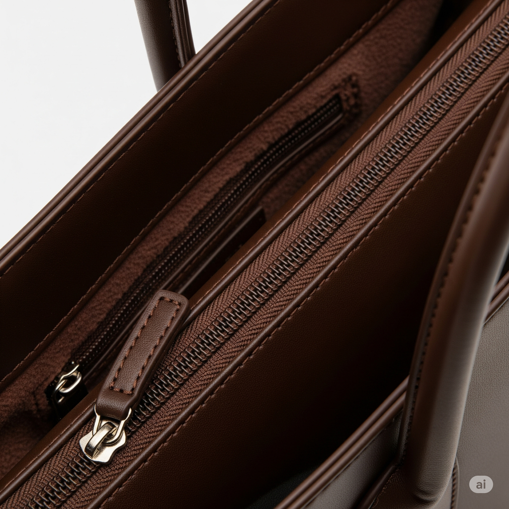 Carup LuxeTote – Premium Leather-Trim Tote for Work & Daily Elegance