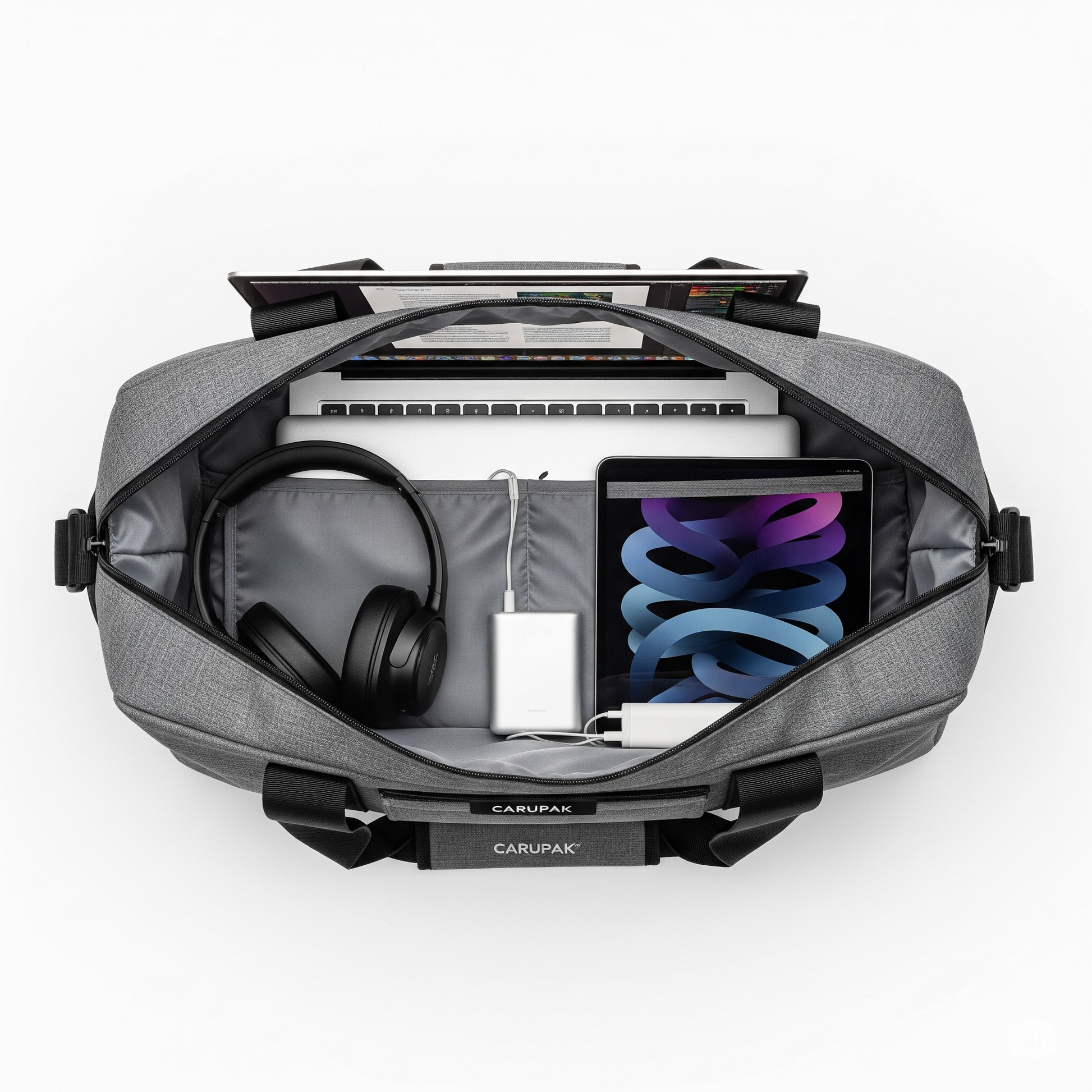 Carup FlexDuffle – Expandable Duffel for Gym, Travel & Daily Use