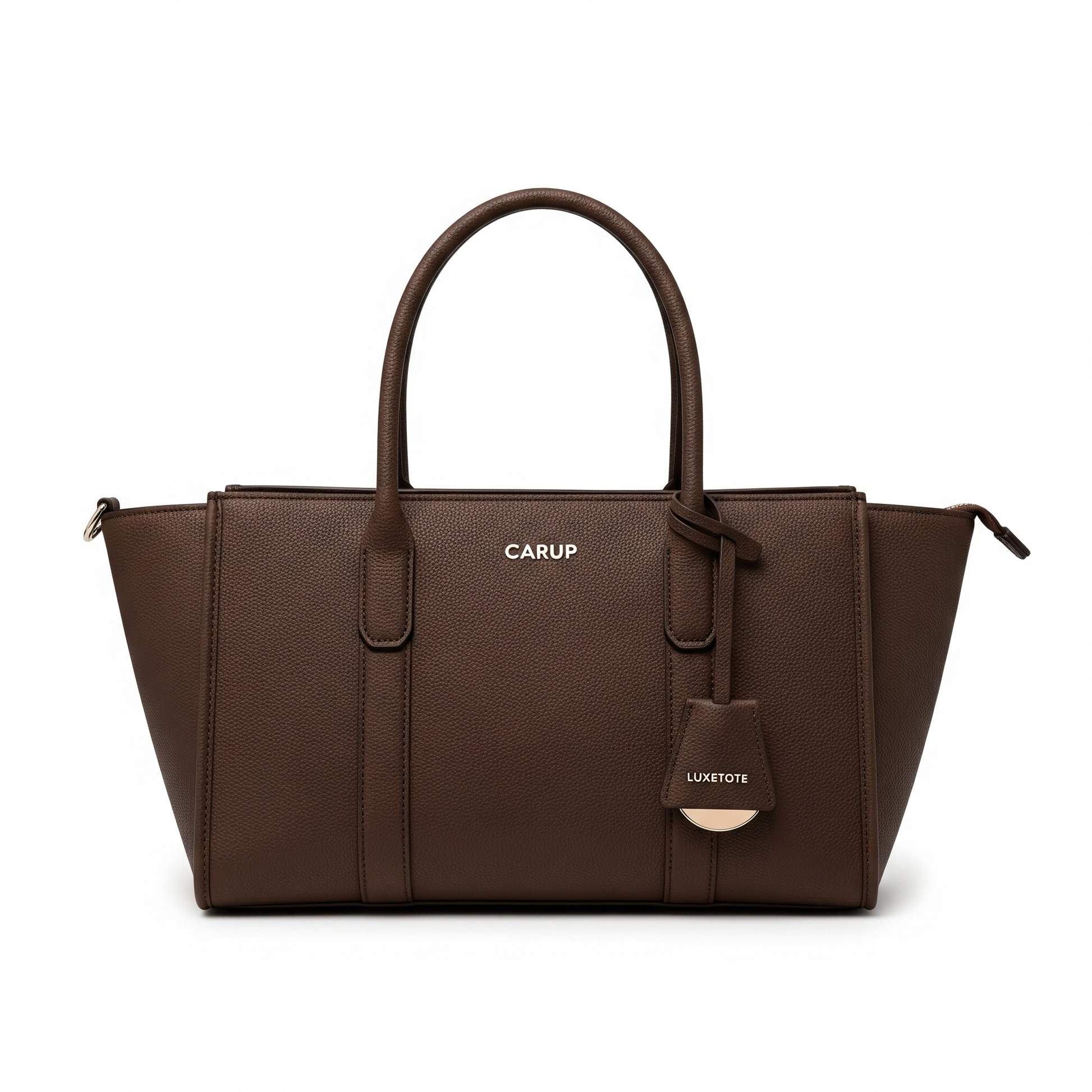 Carup LuxeTote – Premium Leather-Trim Tote for Work & Daily Elegance