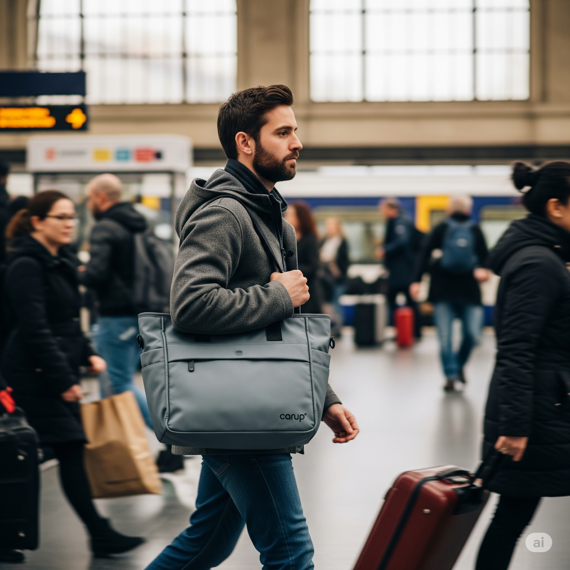 Carup MetroTote Bag – Water-Repellent, Tech-Ready & Commuter-Smart