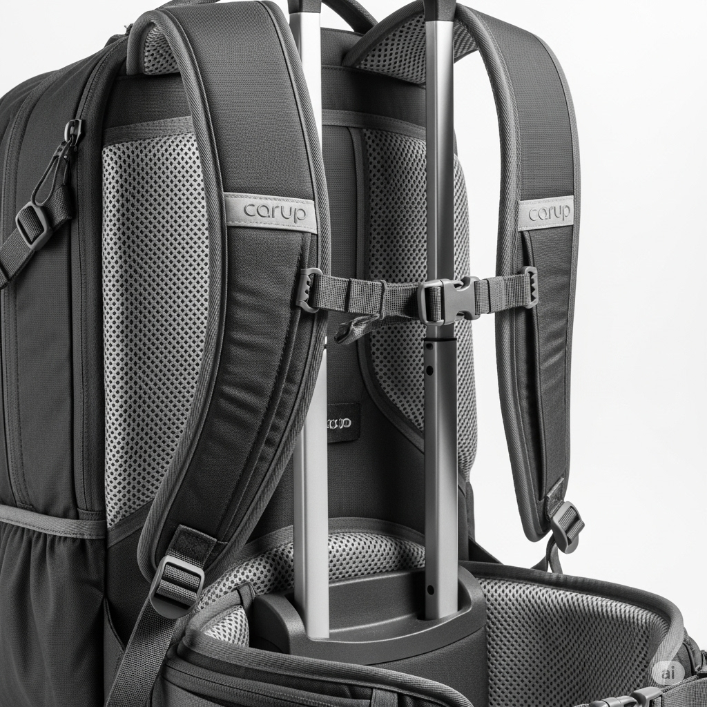 Carup FlexTrail Backpack – Expandable, Durable & Travel-Ready